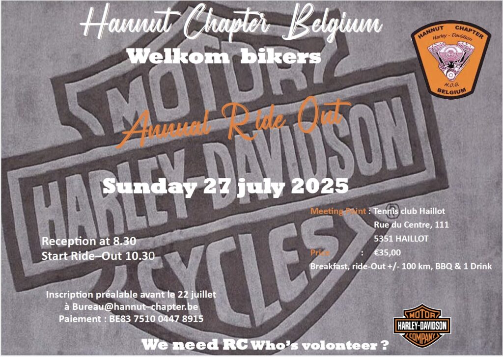 HCB Ride Out 27 juillet